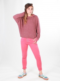 Sweat Mimpi Bordeaux sweat doux fonc&eacute; esprit cocoon