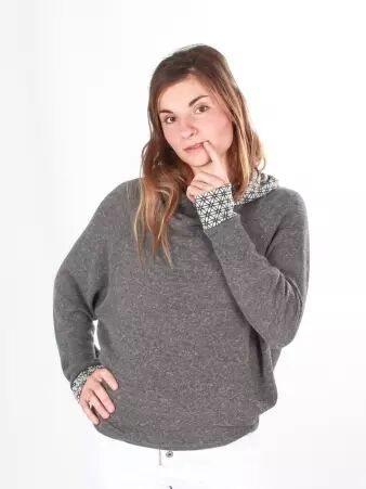 Sweat Mimpi Gris sweat gris doux esprit minimal