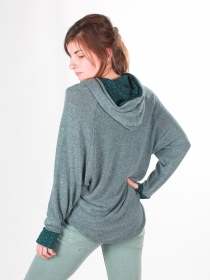 Sweat Mimpi Petrol sweat bleu p&eacute;trole profond esprit urbain