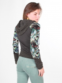 Veste &agrave; capuche Ninia noire