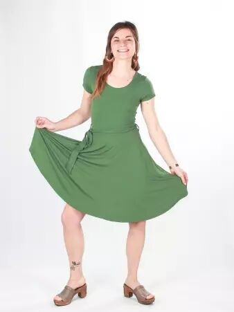 Robe Cecil Vert Kaki robe fluide et moderne