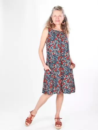 Robe Mayane Majorque Bleu robe fluide majorque