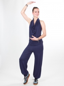 Combinaison Aria bleu marine combinaison femme &agrave; l'allure &eacute;l&eacute;gante