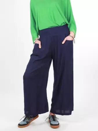 Pantalon Eva Navy v�tement f�minin chic et polyvalent