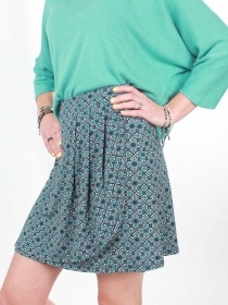 Jupe Lilia Barnie Blue pi&egrave;ce textile polyvalente &agrave; la ligne &eacute;l&eacute;gante et moderne