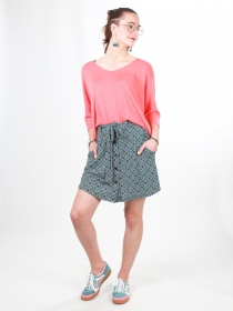 Pull Liza corail pull maille douce et color&eacute;e