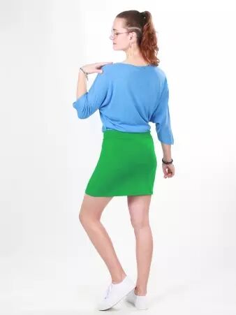 Jupe Rosita vert lichen jupe vert lichen � la teinte naturelle