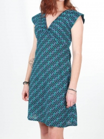 Robe Esther Gordon Bleu robe graphique contemporaine