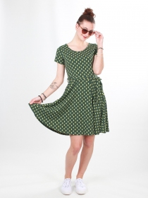 Robe Cecil Diamond Vert robe &agrave; motif g&eacute;om&eacute;trique vert