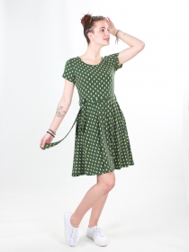 Robe Cecil Diamond Vert robe boh&egrave;me graphique