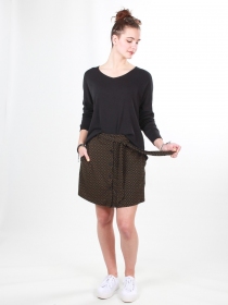 Jupe Lanna courte Gambit cr&eacute;ation textile pens&eacute;e pour le confort et l'&eacute;l&eacute;gance quotidienne