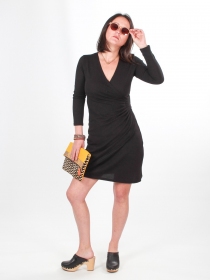 Robe Avelina Noir robe noire intemporelle et &eacute;l&eacute;gante