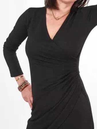 Robe Avelina Noir robe noire intemporelle et �l�gante