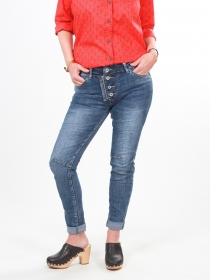 Pantalon Melly Jeans pantalon femme au style urbain d&eacute;contract&eacute;