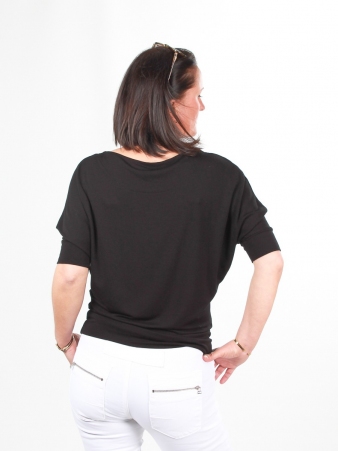 Top bat Noir top noir graphique facile � associer
