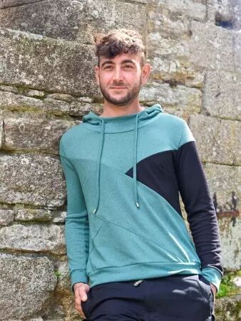 Pull X-Sweater c�ladon pull vert pastel contemporain