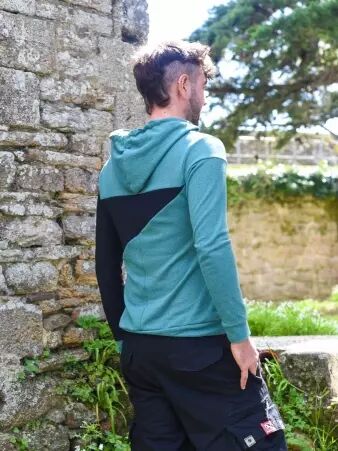 Pull X-Sweater c�ladon pull vert pastel contemporain