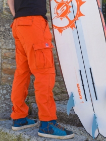 Molecule Pantalon ripstop 55003 Orange pantalon fonctionnel en tissu ripstop