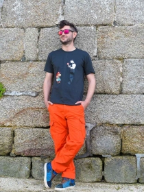 T-shirt Mario Policeman gris t-shirt pop culture revisit&eacute;