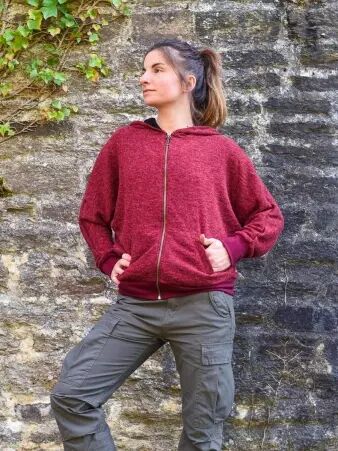 Veste Lawah Bordeaux veste bordeaux lawah chic