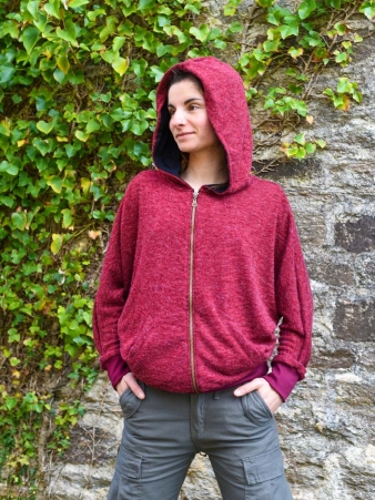 Veste Lawah Bordeaux veste bordeaux lawah chic