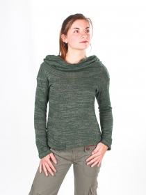 Pull chin&eacute; vert pull chin&eacute; vert naturel