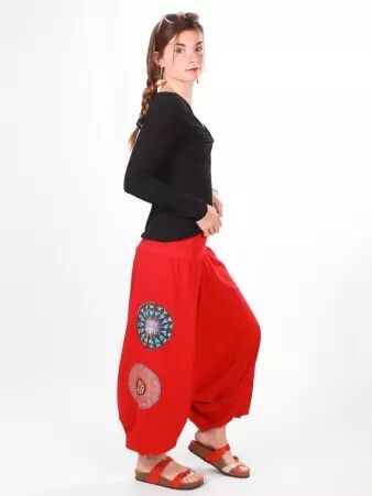 Sarouel D.Patch Mandala rouge sarouel patchwork mandala rouge