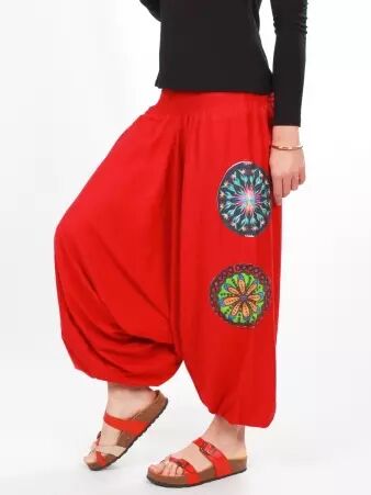 Sarouel D.Patch Mandala rouge sarouel patchwork mandala rouge