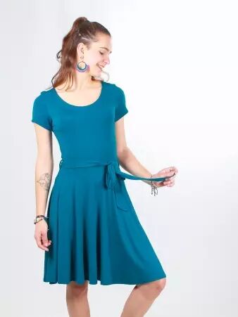 Robe Cecil Bleu Indigo robe bleu profond