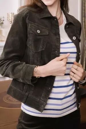 Veste velours Kaki veste velours kaki esprit nature