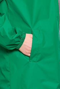 Parka longue r&eacute;versible avec capuche vert or manteau d'hiver confortable