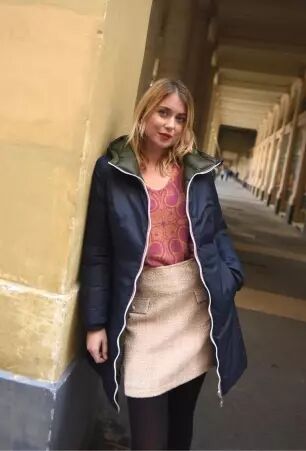 Parka doudoune r�versible navy kaki parka r�versible bleu marine et kaki