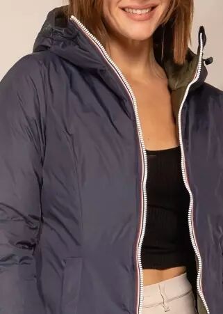 Parka doudoune r�versible navy kaki parka r�versible bleu marine et kaki