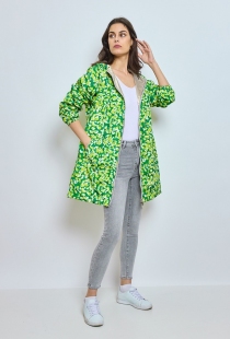 Parka longue r&eacute;versible liberty verte parka longue &agrave; imprim&eacute; liberty vert