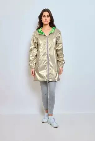 Parka longue r�versible liberty verte parka longue � imprim� liberty vert