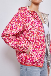 Parka courte r&eacute;versible liberty orange parka originale et lumineuse