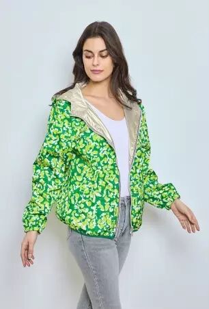 Parka courte r�versible liberty verte parka courte liberty vert fra�che