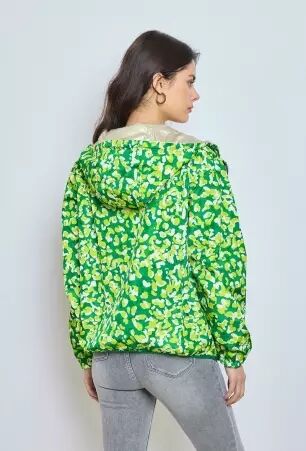 Parka courte r�versible liberty verte parka courte liberty vert fra�che