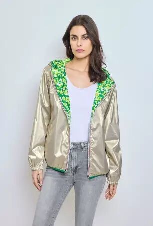 Parka courte r�versible liberty verte parka courte liberty vert fra�che