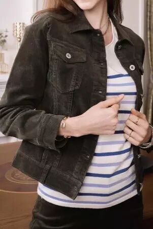 Veste velours Kaki veste velours kaki esprit nature