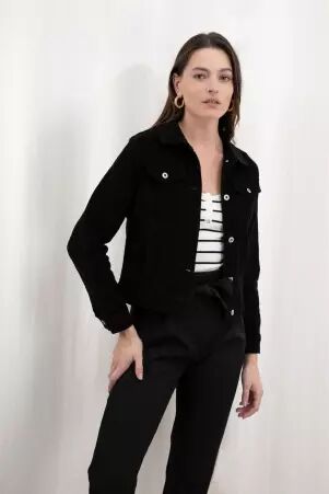 Veste Noir velours veste velours noire chic