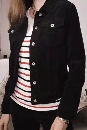 Veste Noir velours veste velours noire chic
