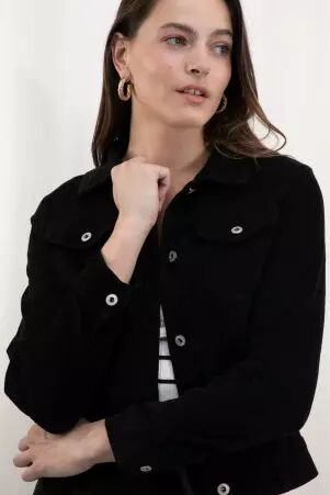 Veste Noir velours veste velours noire chic