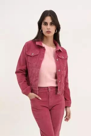 Veste velours Rose veste velours rose f�minine