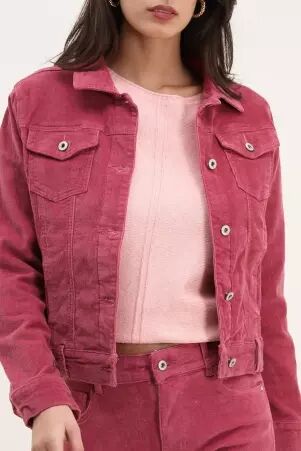 Veste velours Rose veste velours rose f�minine