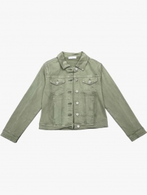 Veste jeans kaki veste jean kaki style casual