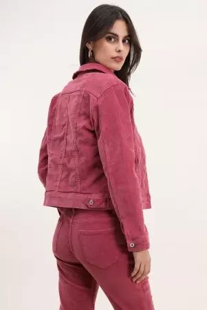 Veste velours Rose veste velours rose f�minine