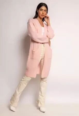 Gilet avec poches alpaga Camel pi�ce chaude � l'allure �l�gante