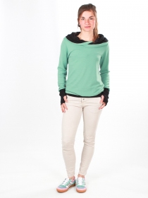 Pull Witch vert d'eau pull frais et lumineux