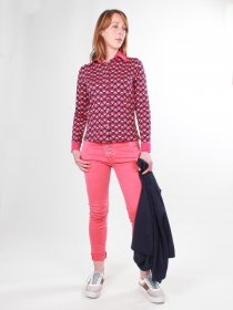 Pantalon Melly rose pantalon confortable au style casual chic